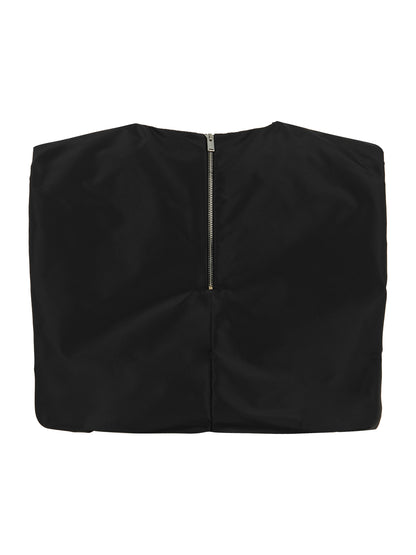 Taffeta Crewnwck Blouse