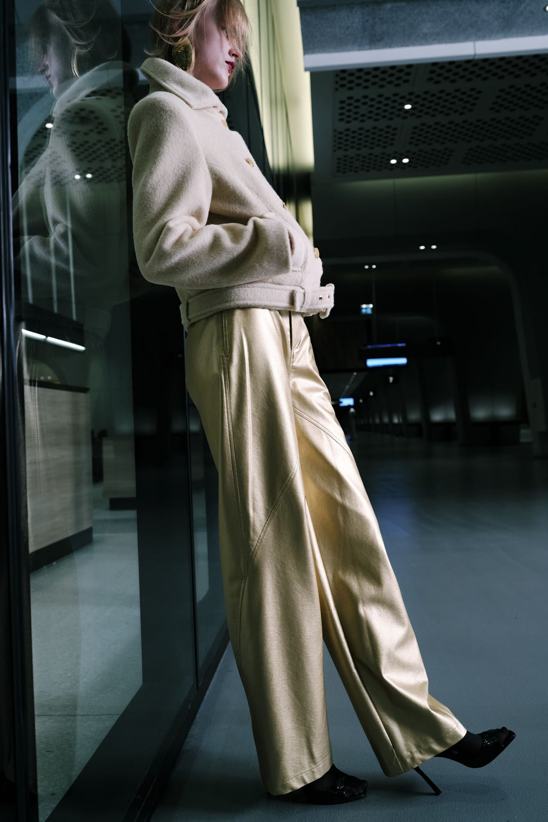 High Waist Faux Leather Pants (Final Sale)