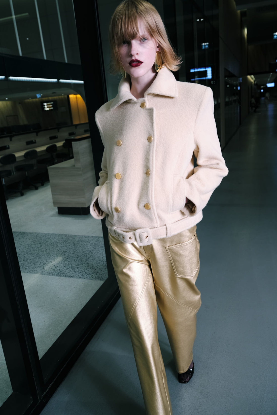 Shoulder Pad Short Coat (Final Sale)