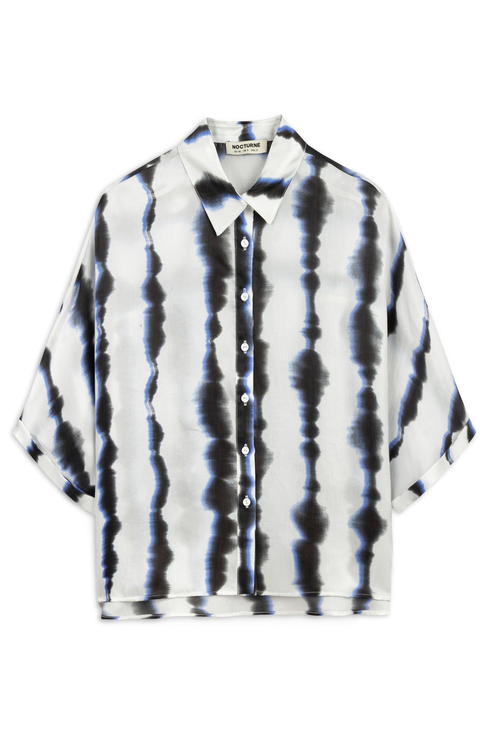Flowy Tie-Dye Patterned Shirt