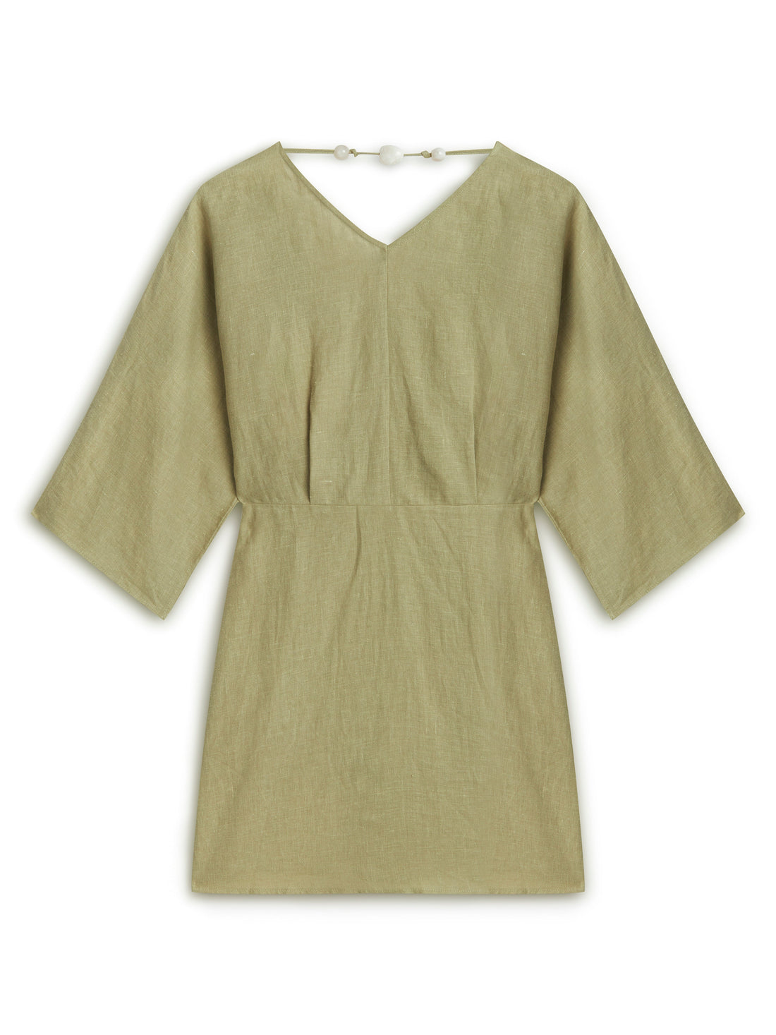 Beaded Back Detailed Mini Dress