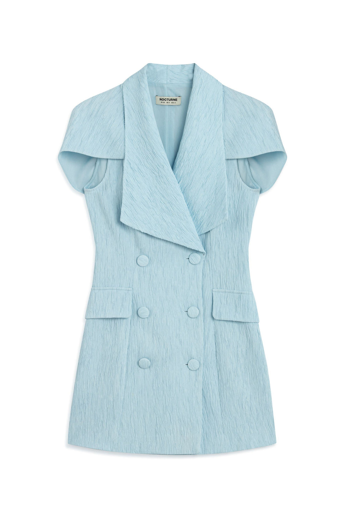 Blue Mini Dress with Bolero Detail