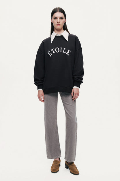 Woven Text Logo Sweatshirt