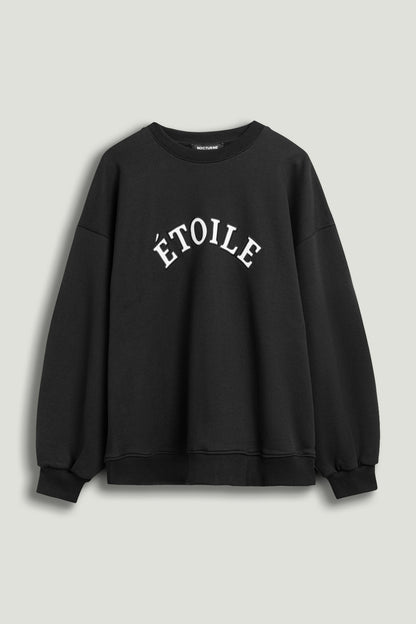 Woven Text Logo Sweatshirt