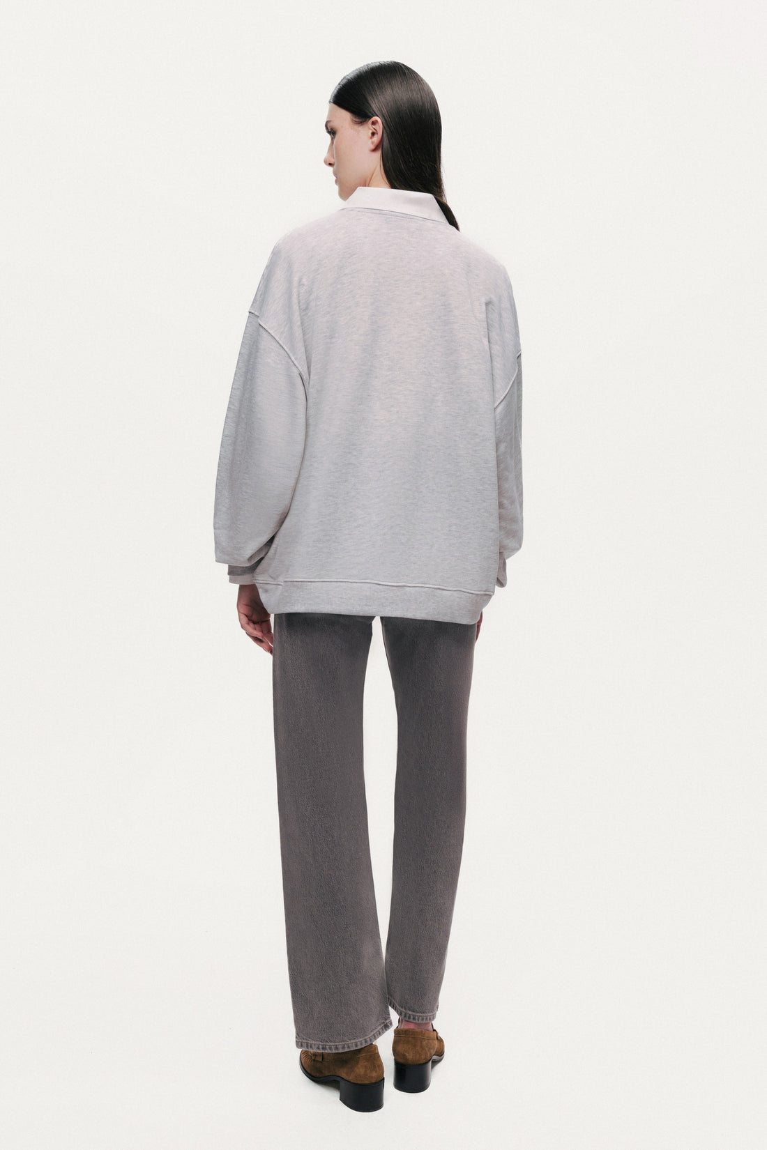 Woven Text Logo Sweatshirt