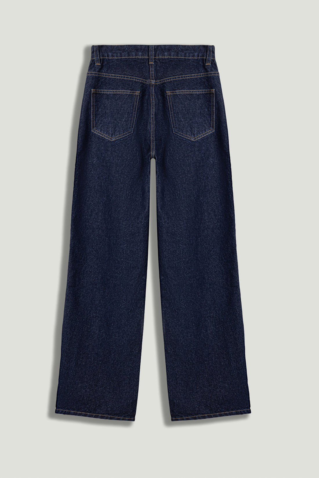 Zip Accent Straight-Leg Denim Pants
