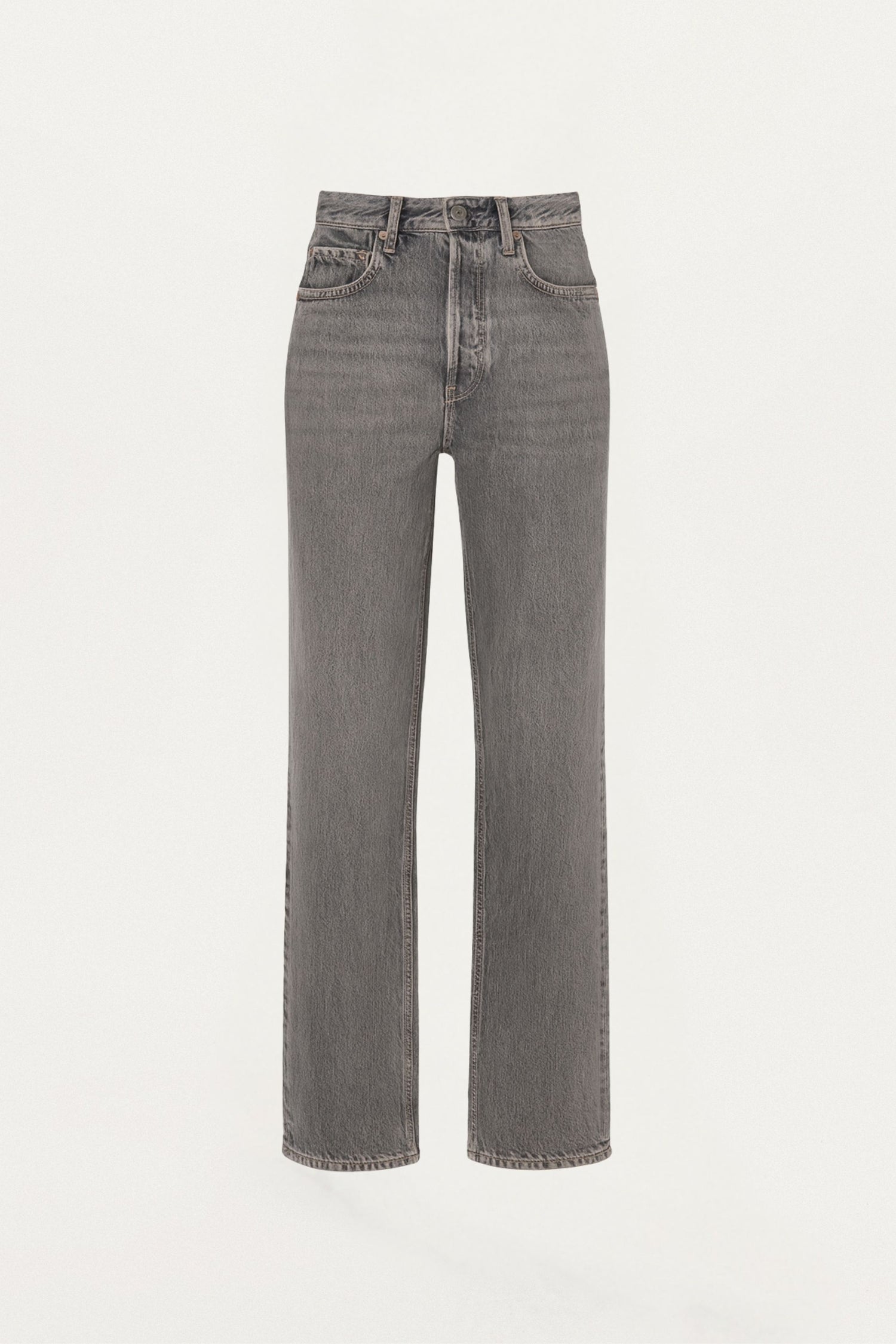 Washed Straight-Leg Jeans