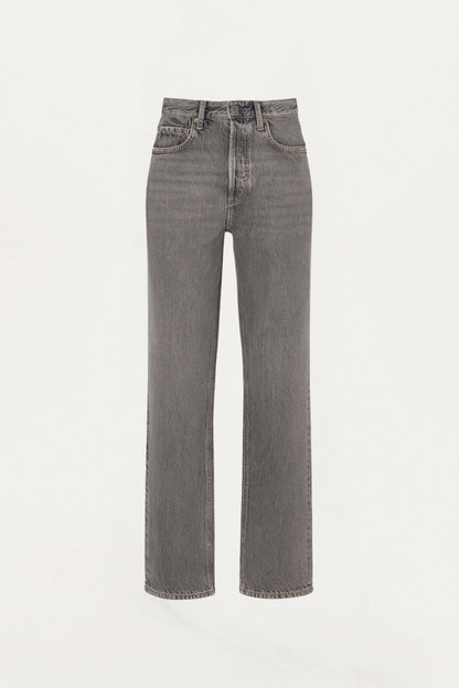Washed Straight-Leg Jeans