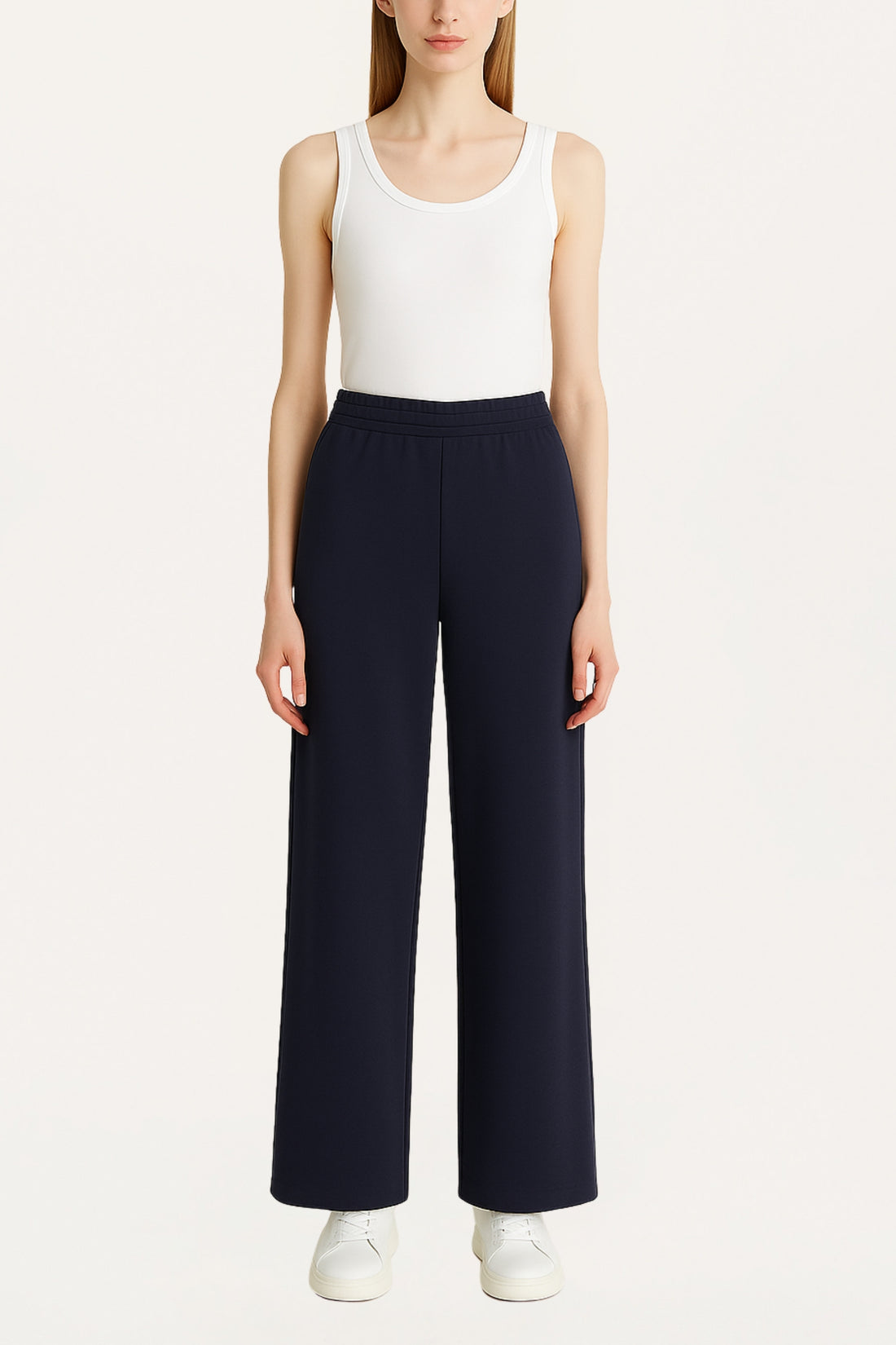Wide-Leg Jersey Pants
