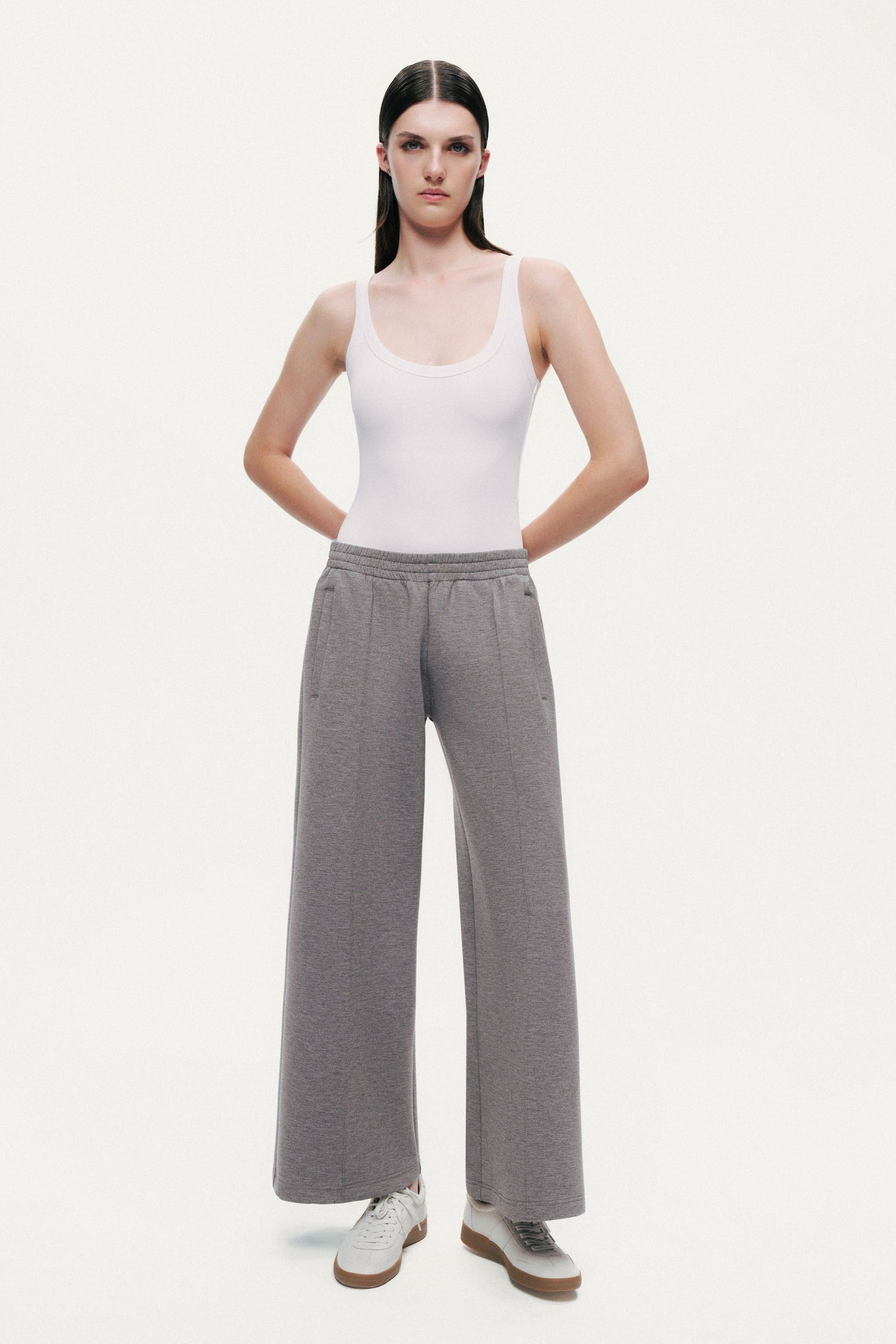 Relaxed Wide-Leg Track Pants