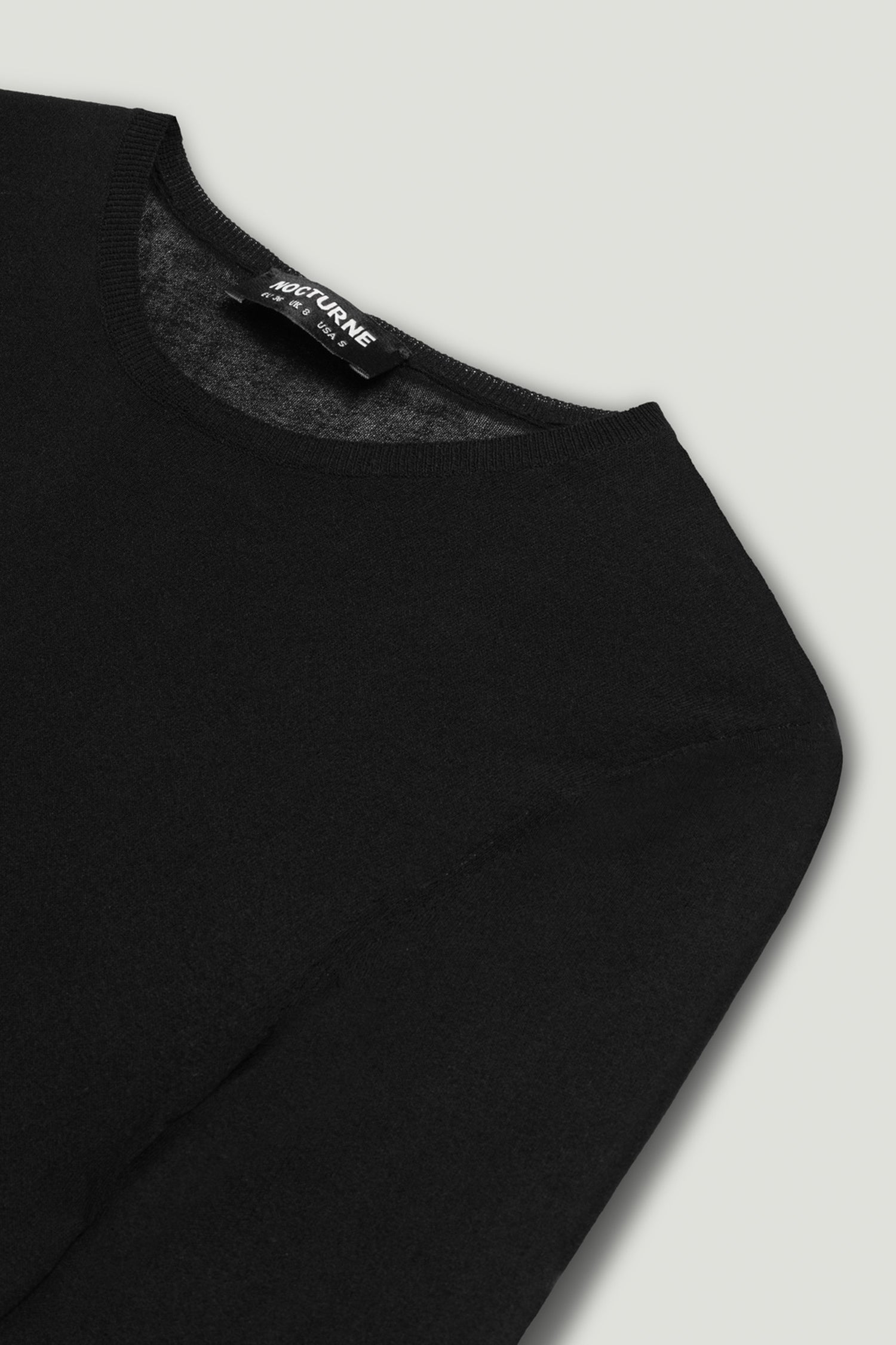 Sheer Crew-Neck Mesh Top