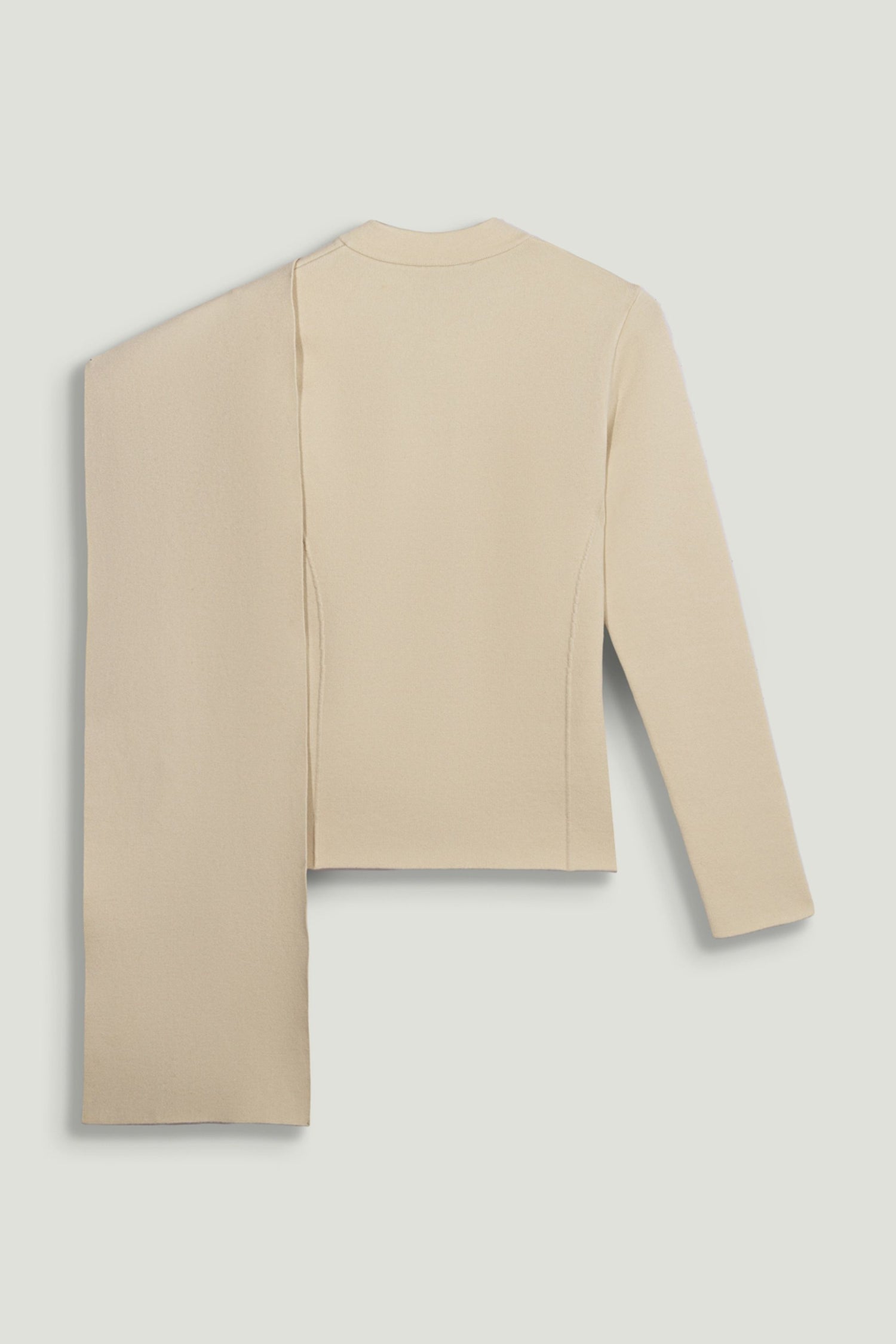 Asymmetric Cape Knit Cardigan