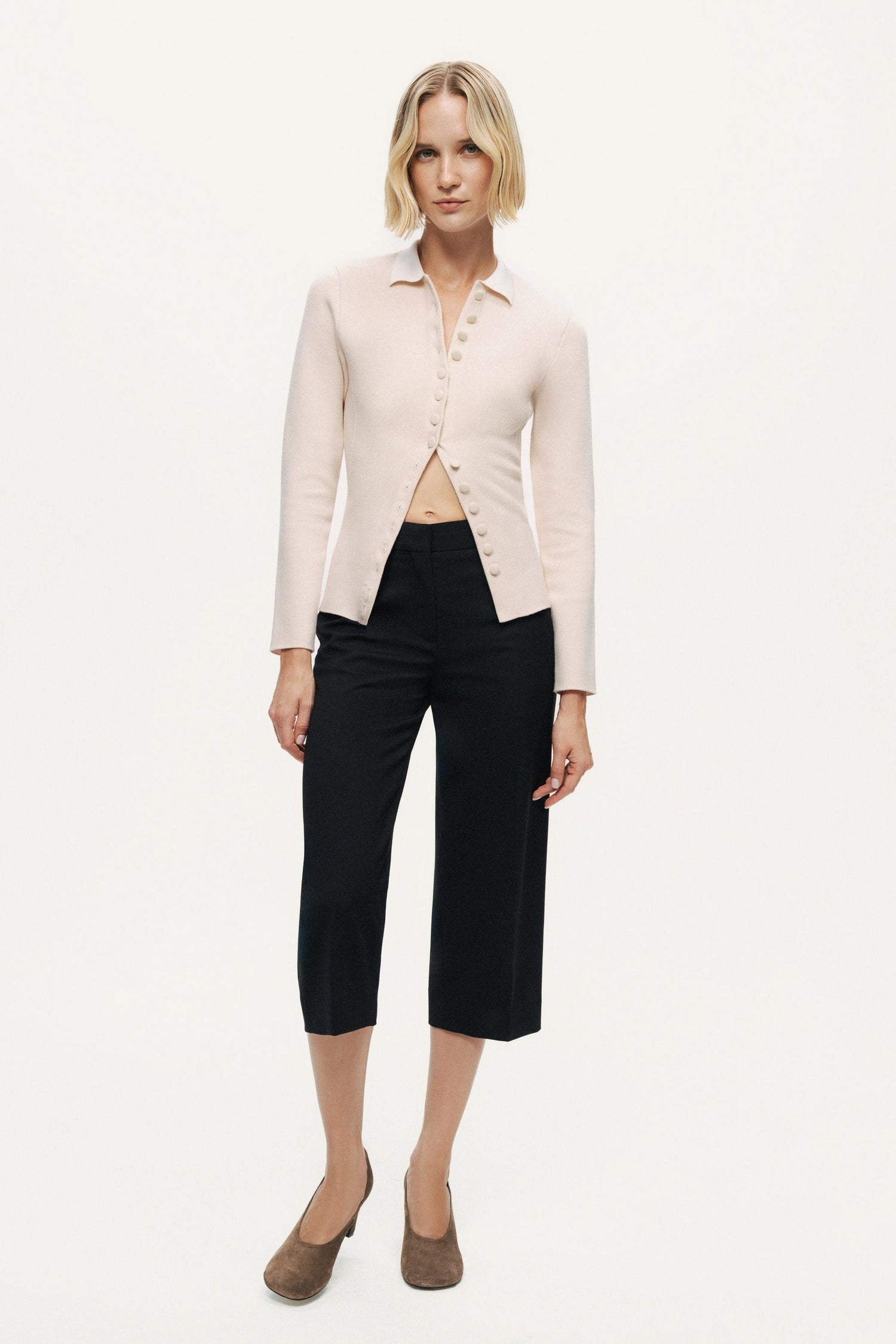 Asymmetric Cape Knit Cardigan