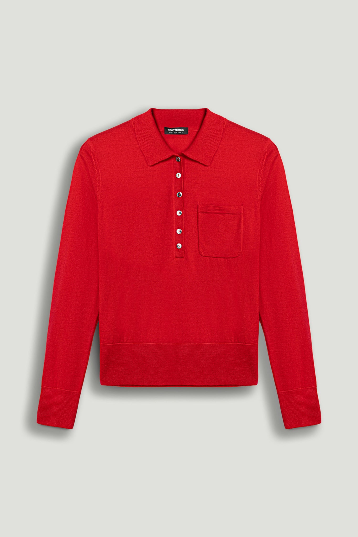 Relaxed Polo Knit Sweater