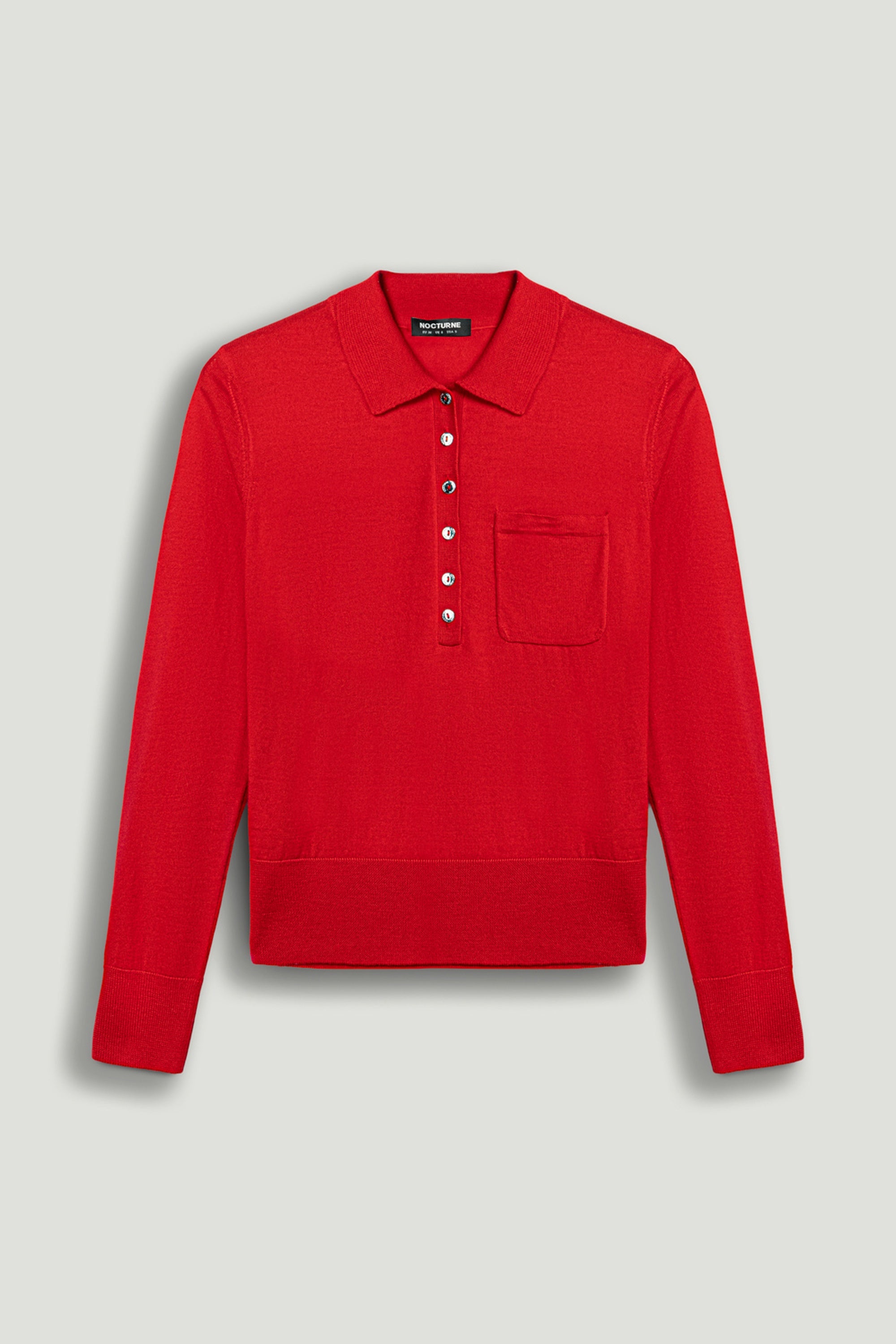 Relaxed Polo Knit Sweater