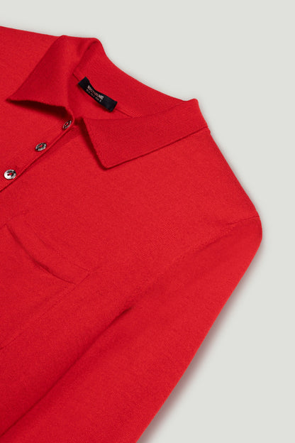 Relaxed Polo Knit Sweater