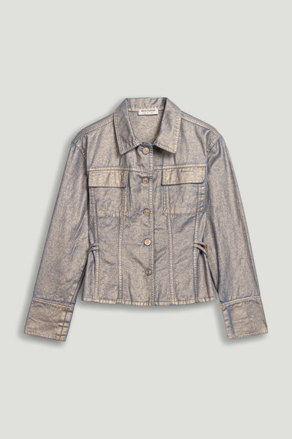 Metallic Denim Jacket