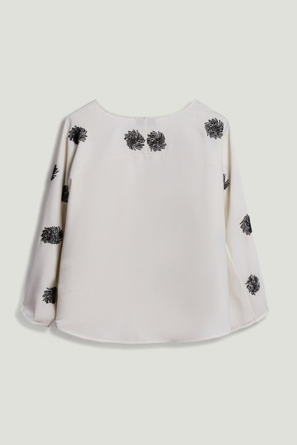 Beaded Open-Front Kimono