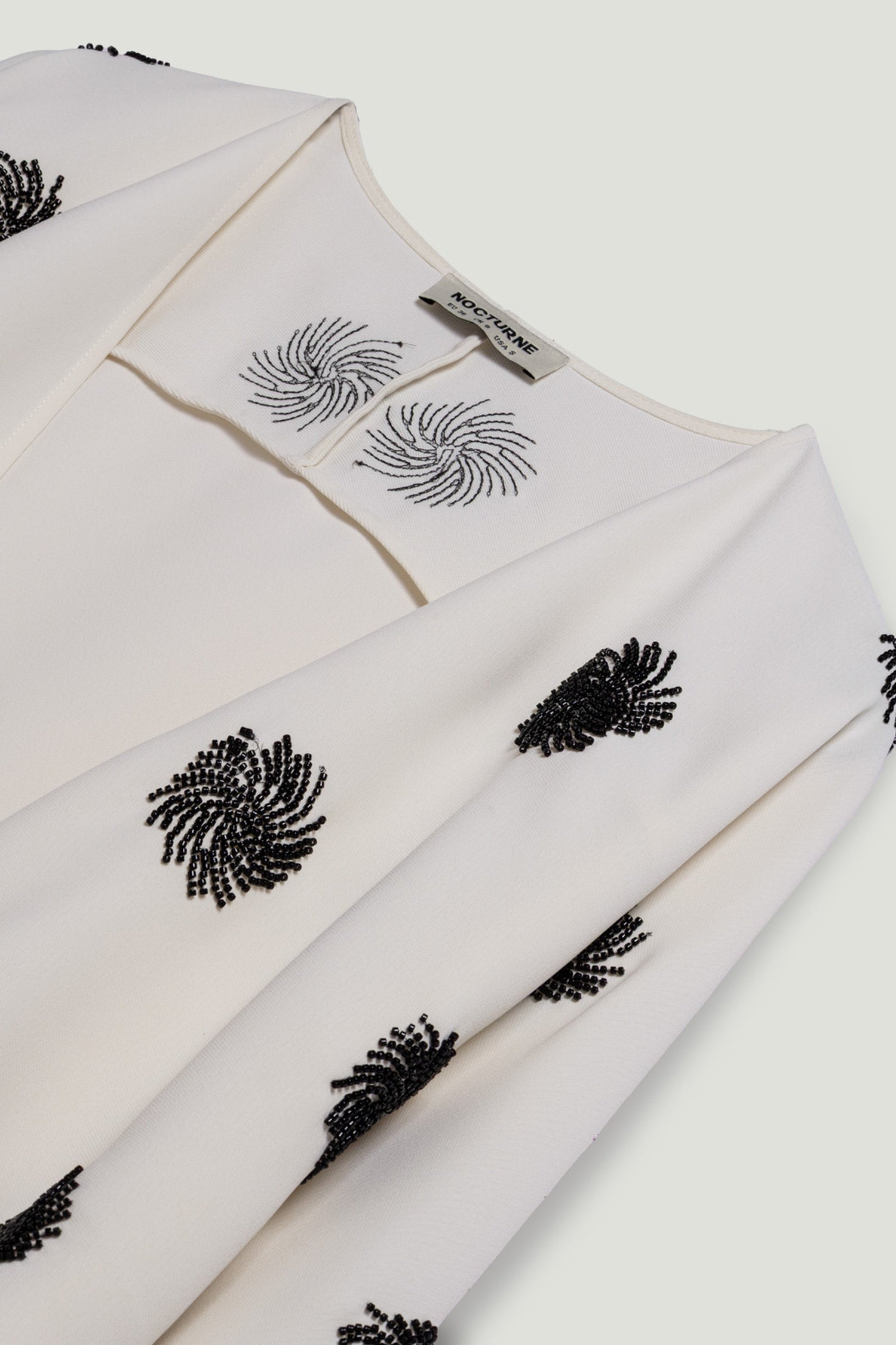 Beaded Open-Front Kimono