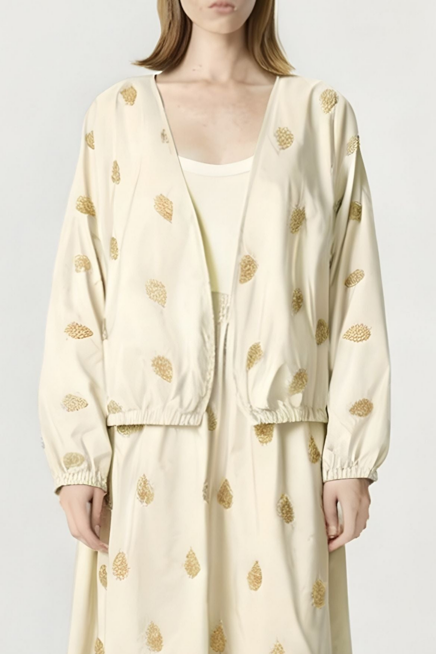 Lightweight V-Neck Printed Kimono