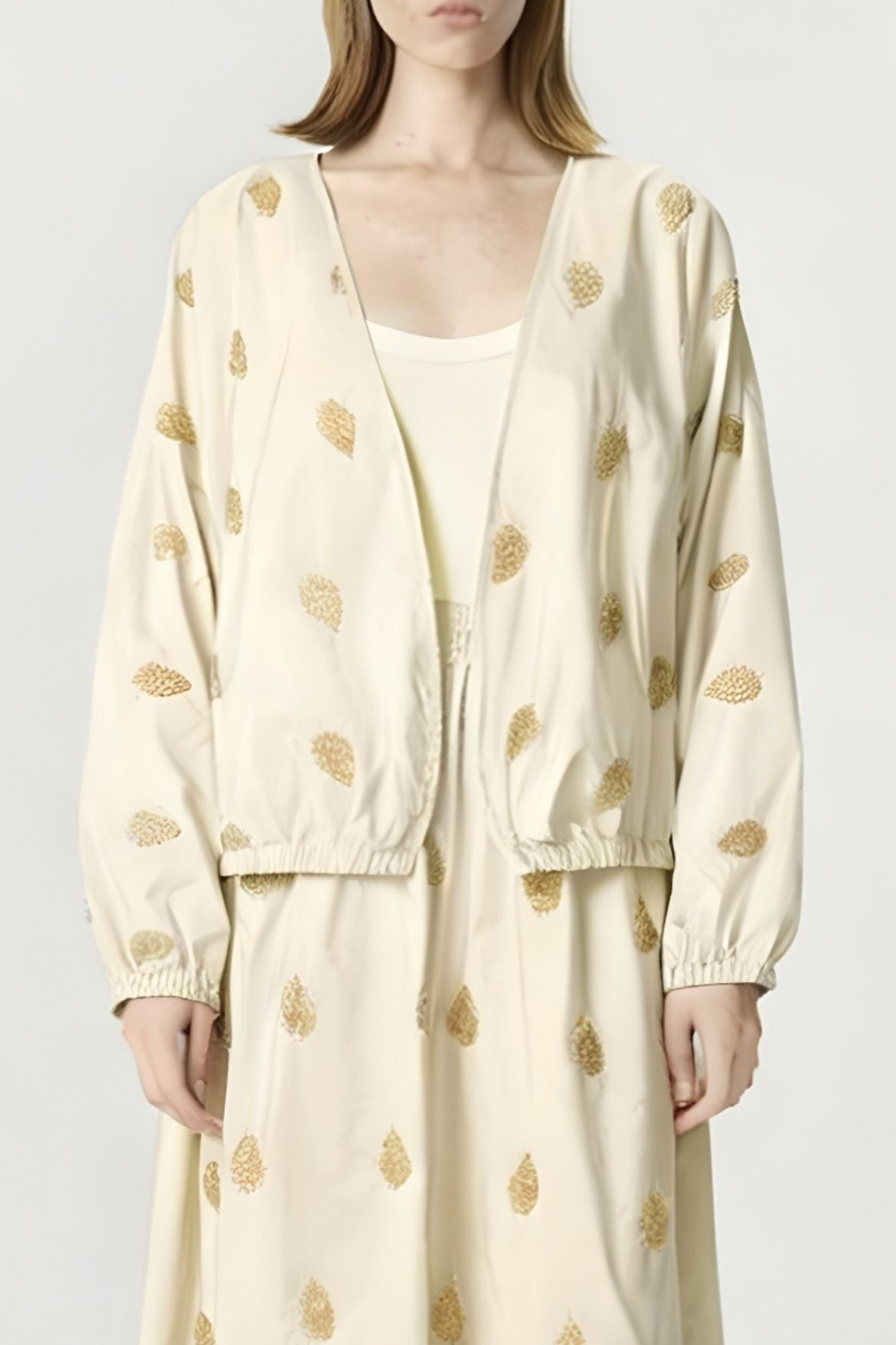 Lightweight V-Neck Printed Kimono