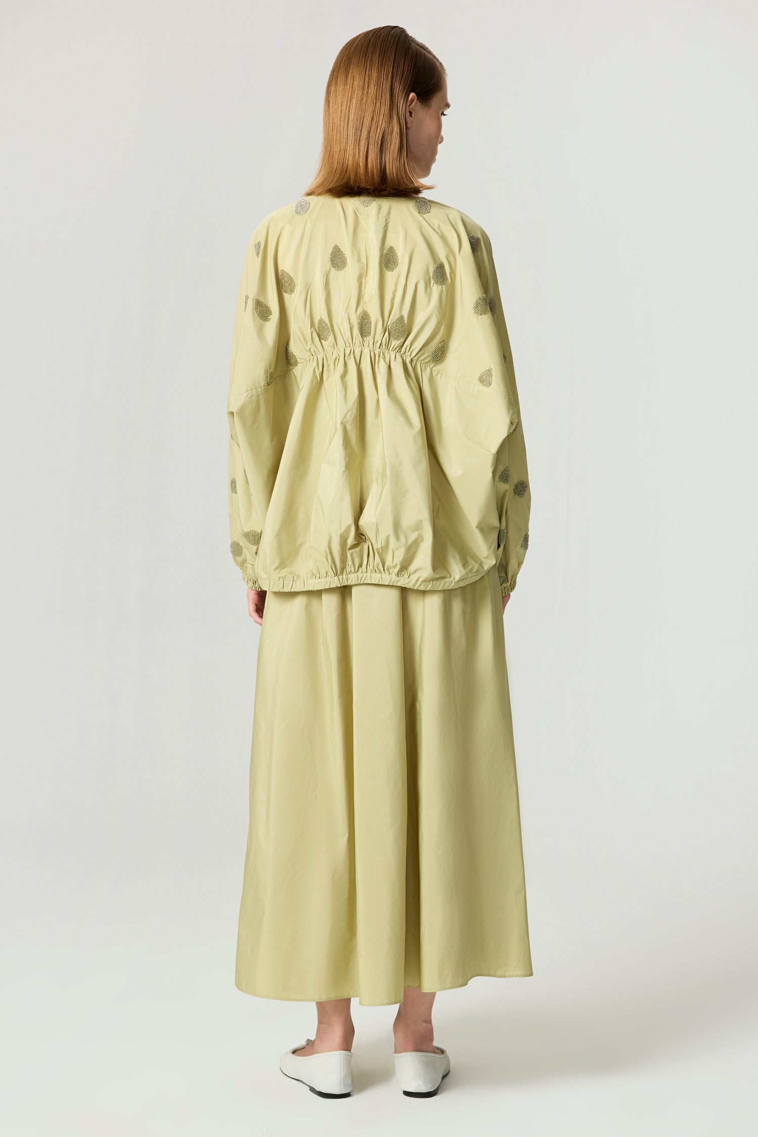 Beaded Embroidered Maxi Skirt