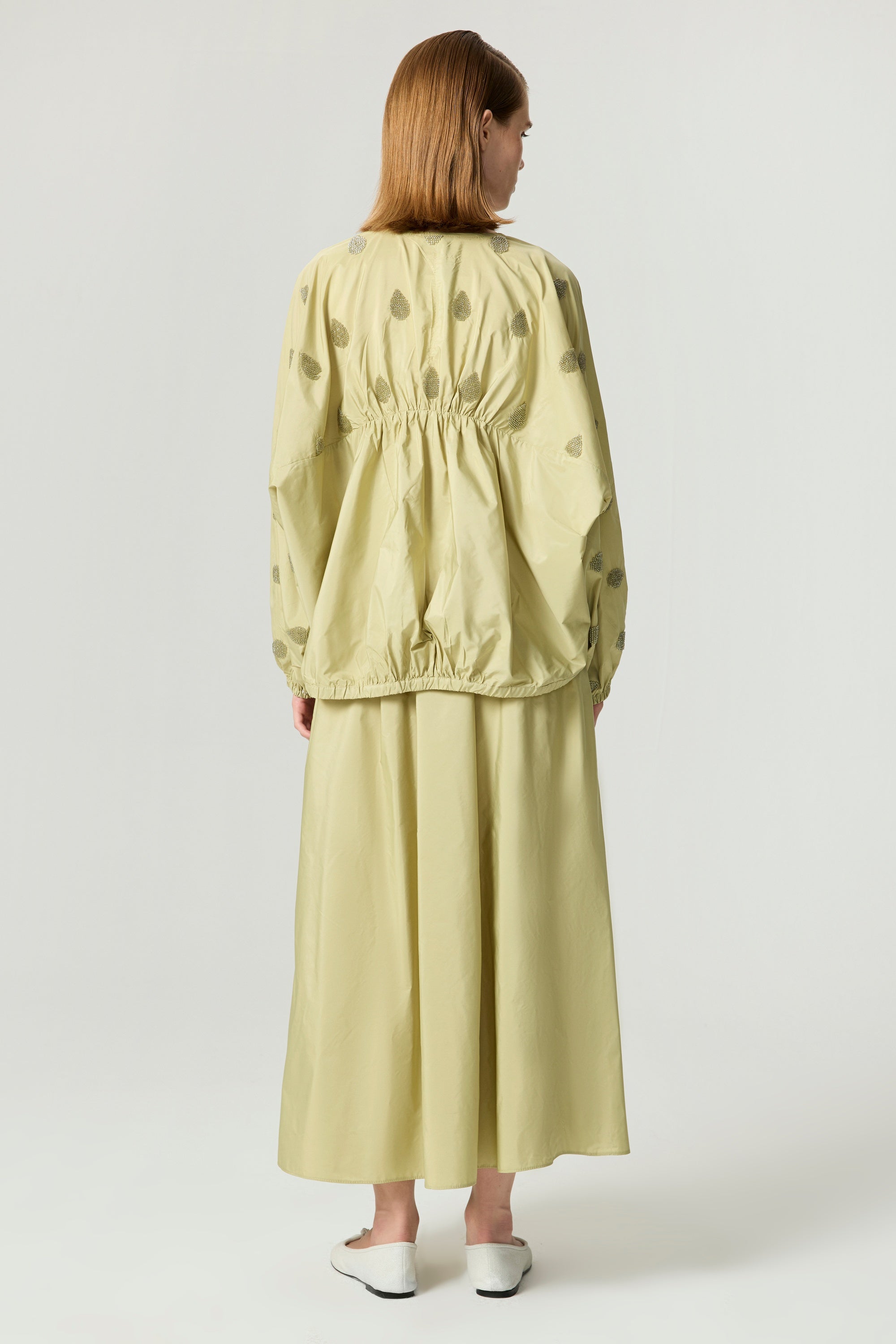 Beaded Embroidered Maxi Skirt