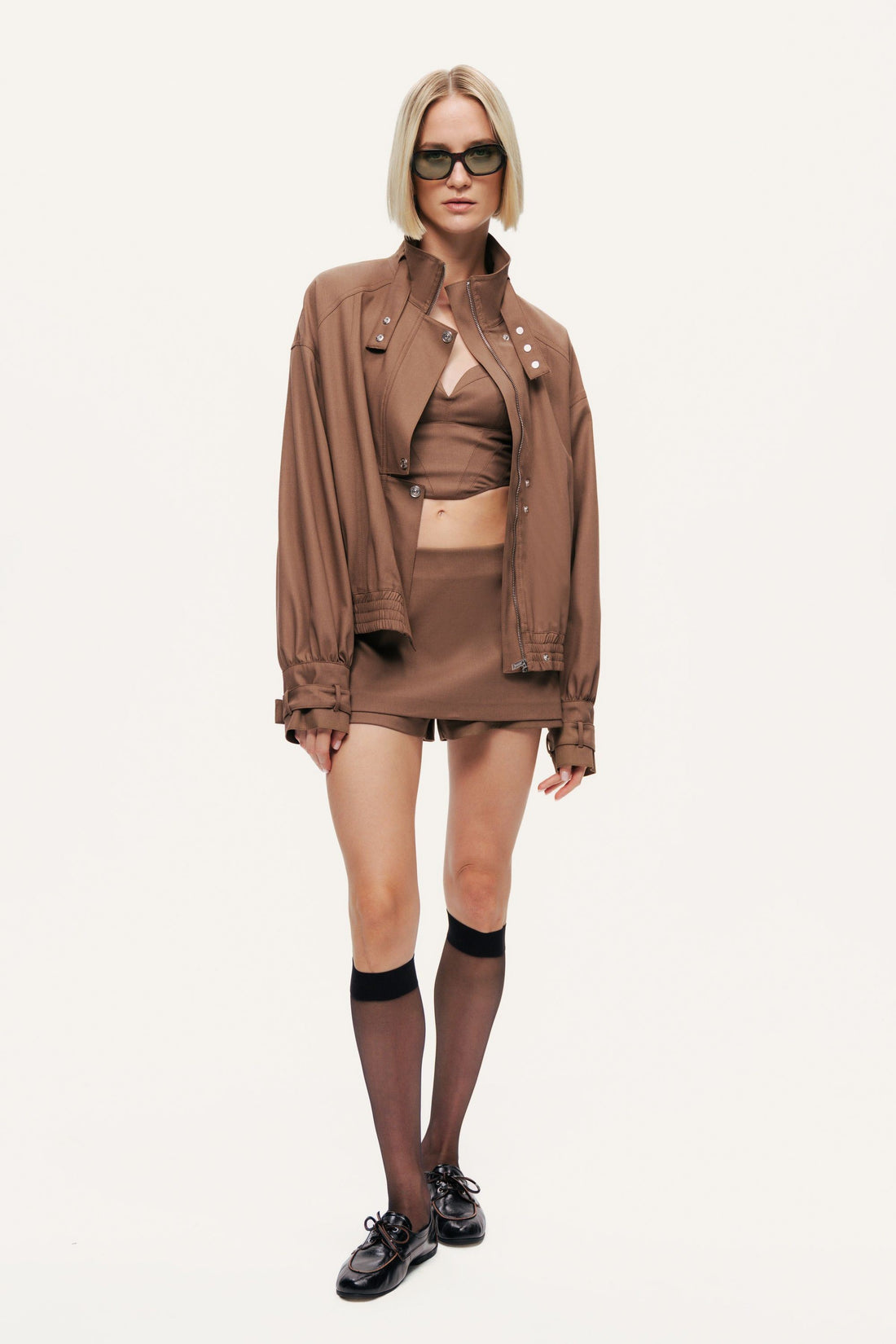 Tailored Wrap Mini Skort