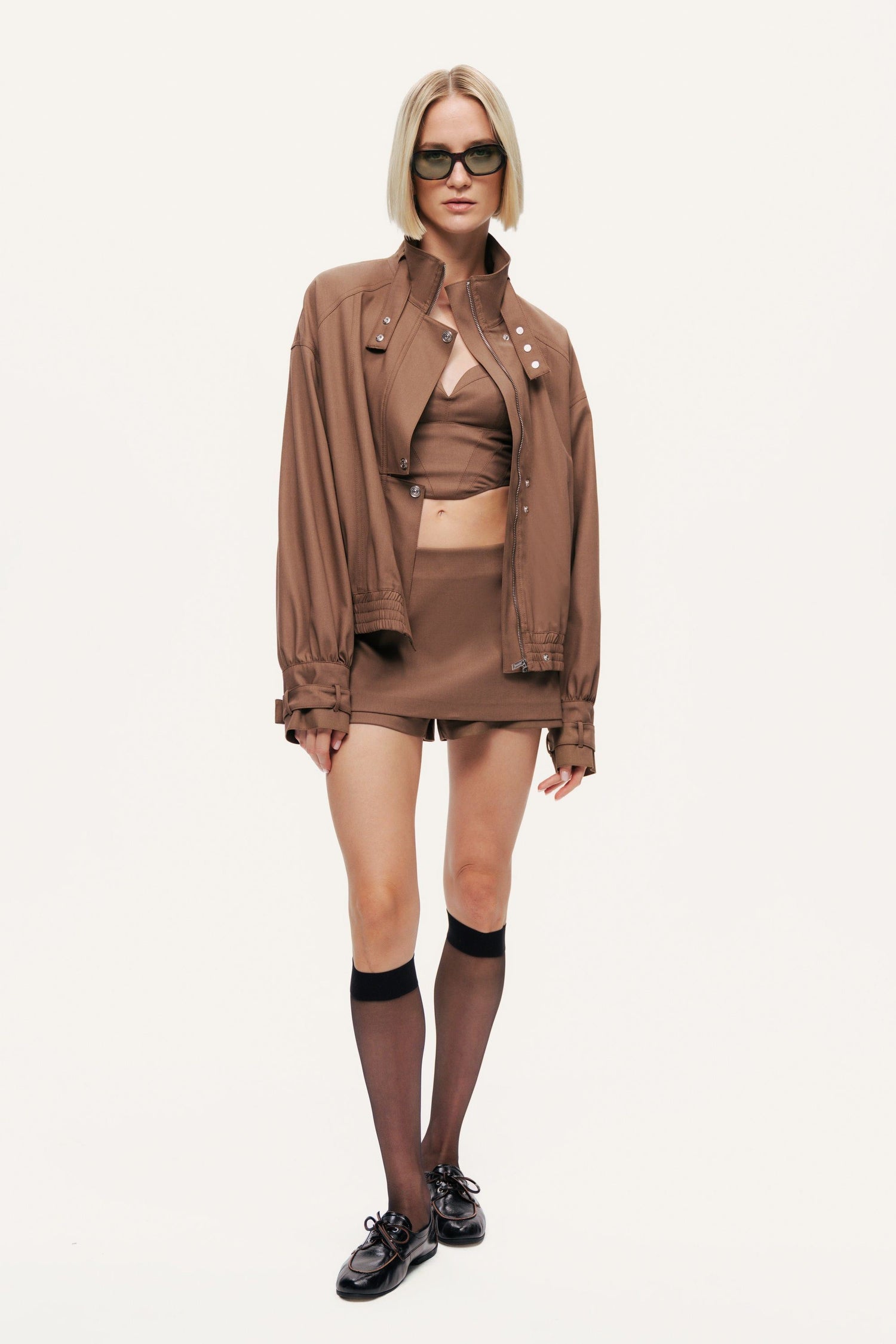 Tailored Wrap Mini Skort