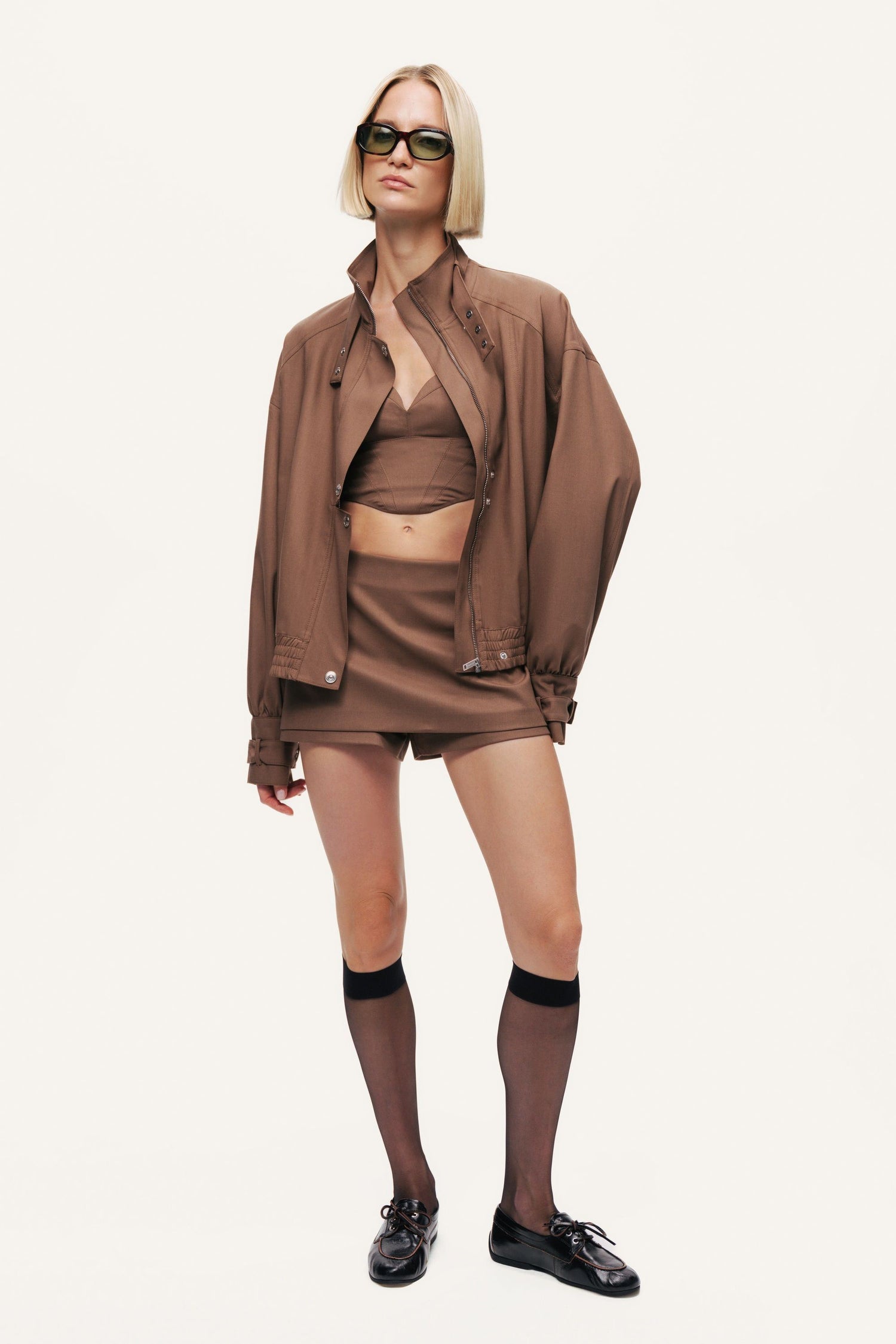 Tailored Wrap Mini Skort