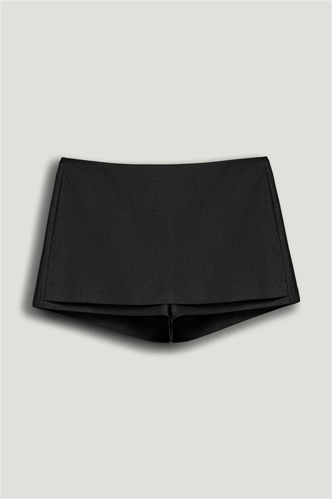 Black Low Rise Mini Skort
