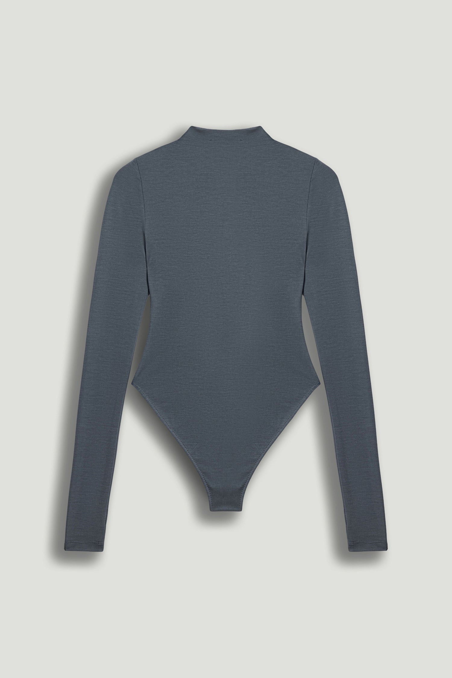 Long-Sleeve Mock-Neck Jersey Bodysuit