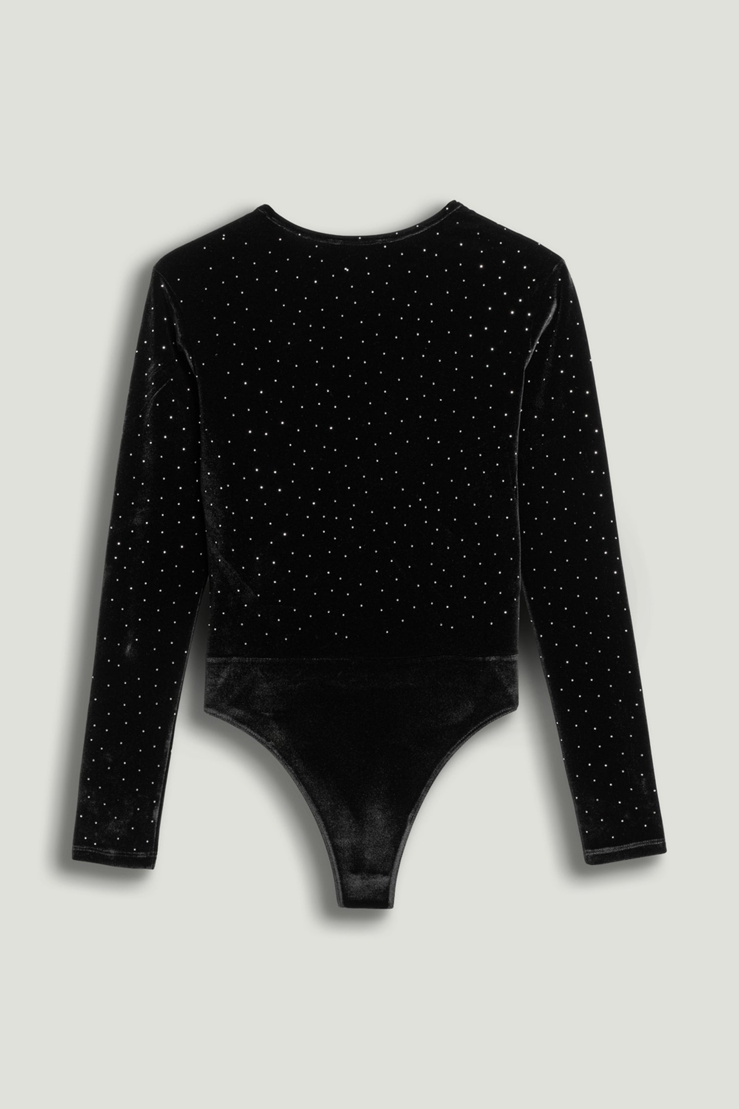 Plunge V-Neck Embellished Bodysuit