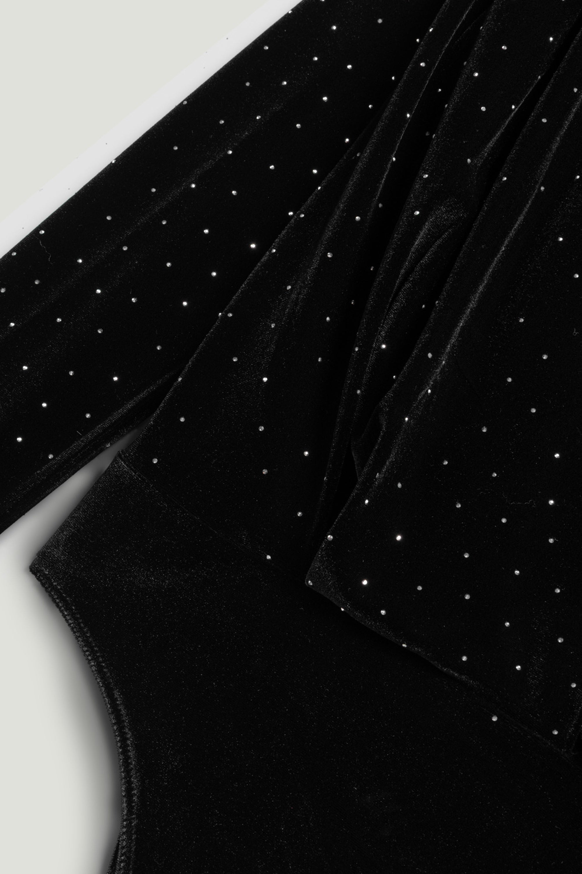 Plunge V-Neck Embellished Bodysuit