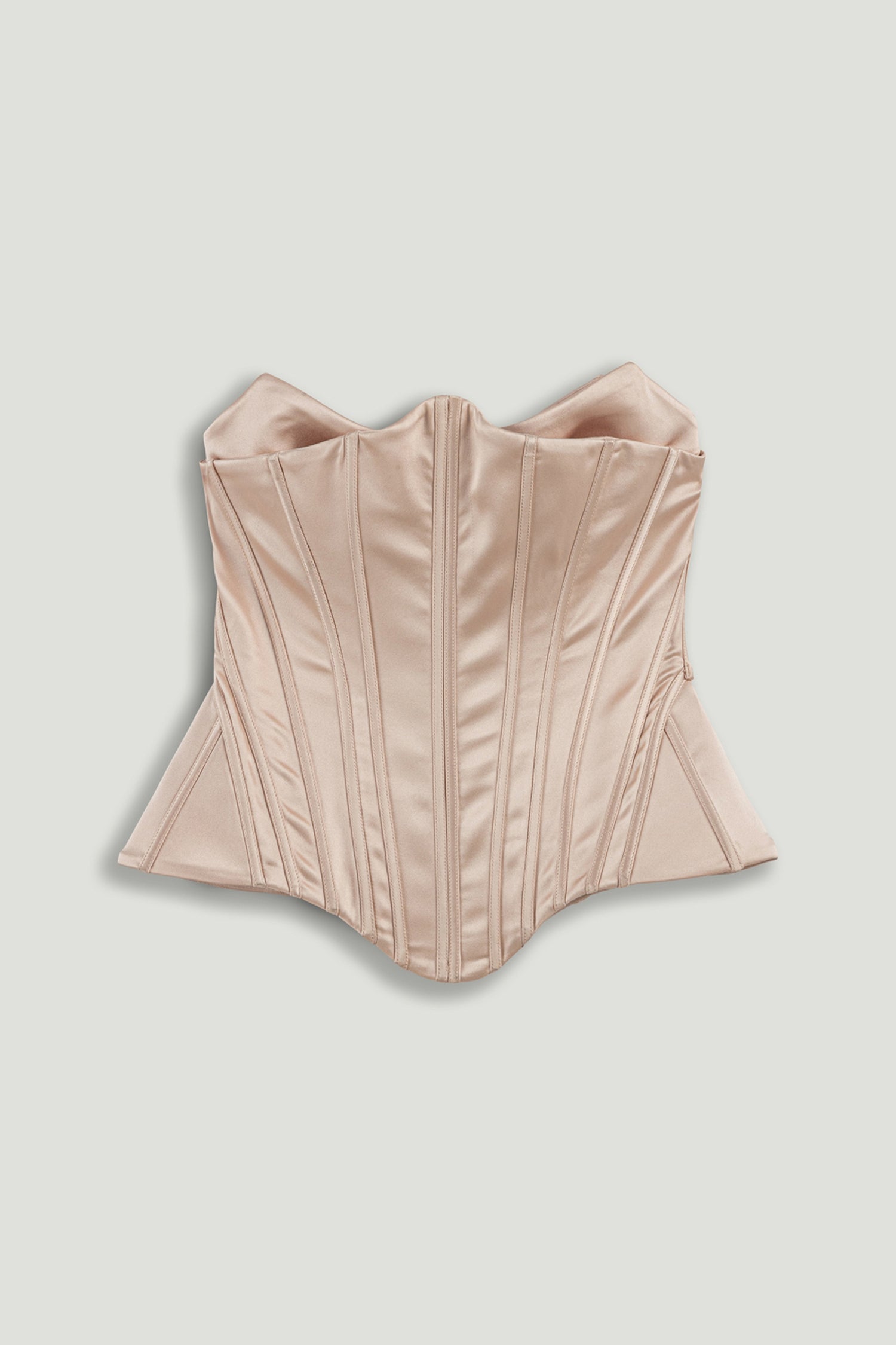 Sculpted Satin Corset Top