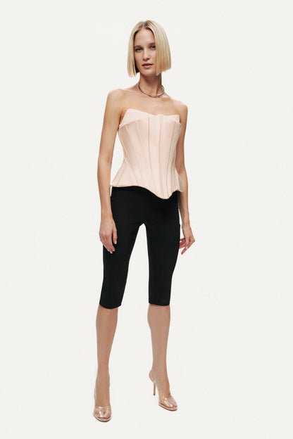 Sculpted Satin Corset Top