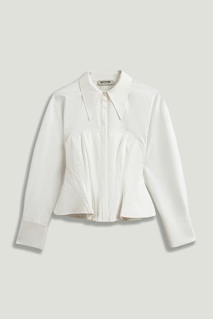Structured Corset-Inspired Shirt