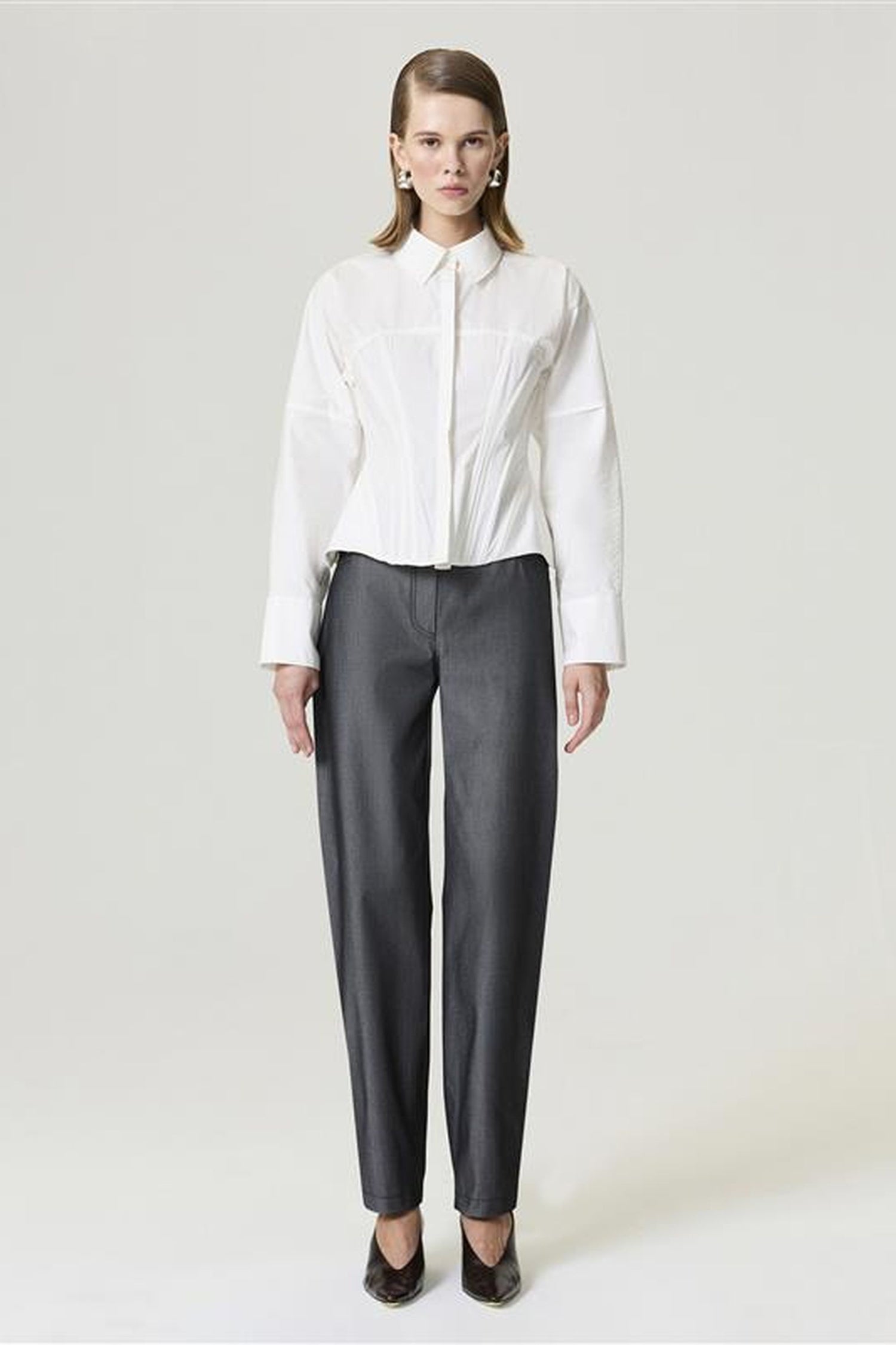 Structured Corset-Inspired Shirt