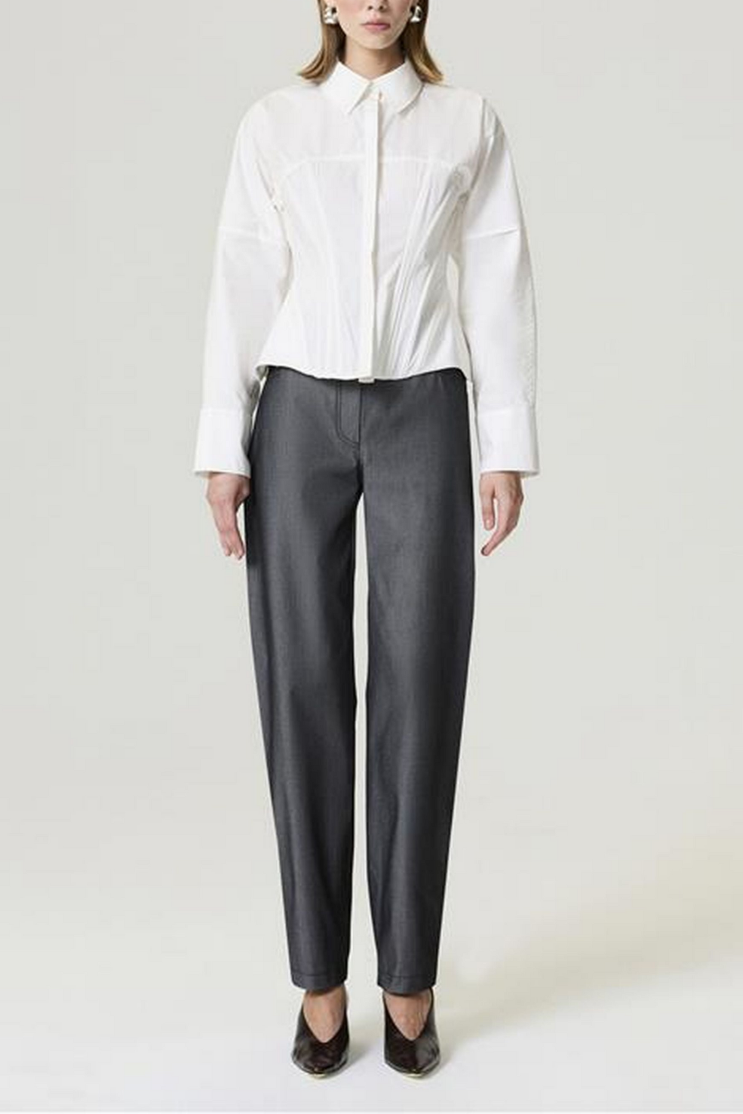 Structured Corset-Inspired Shirt