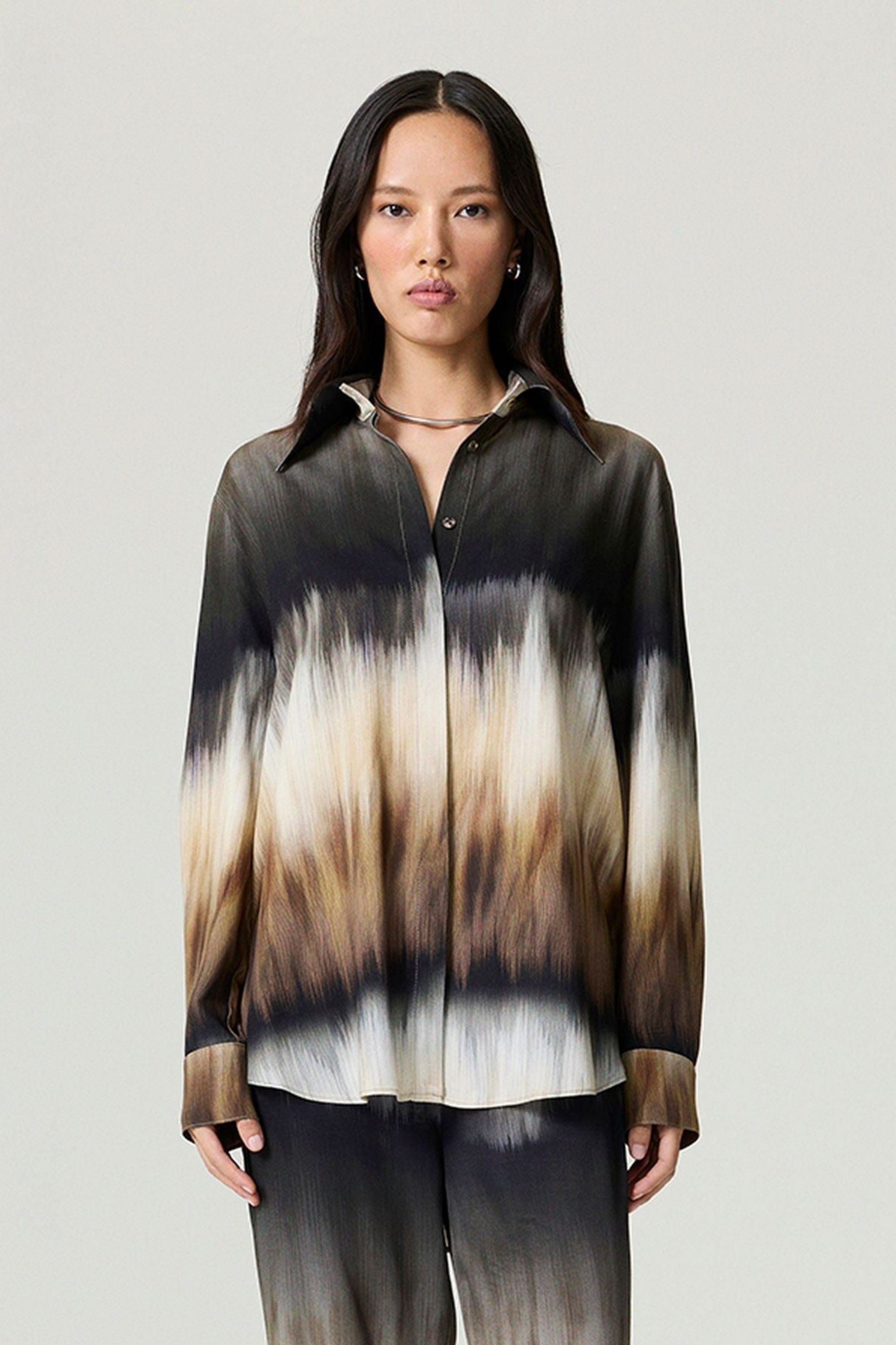 Tie-Dye Patterned Shirt