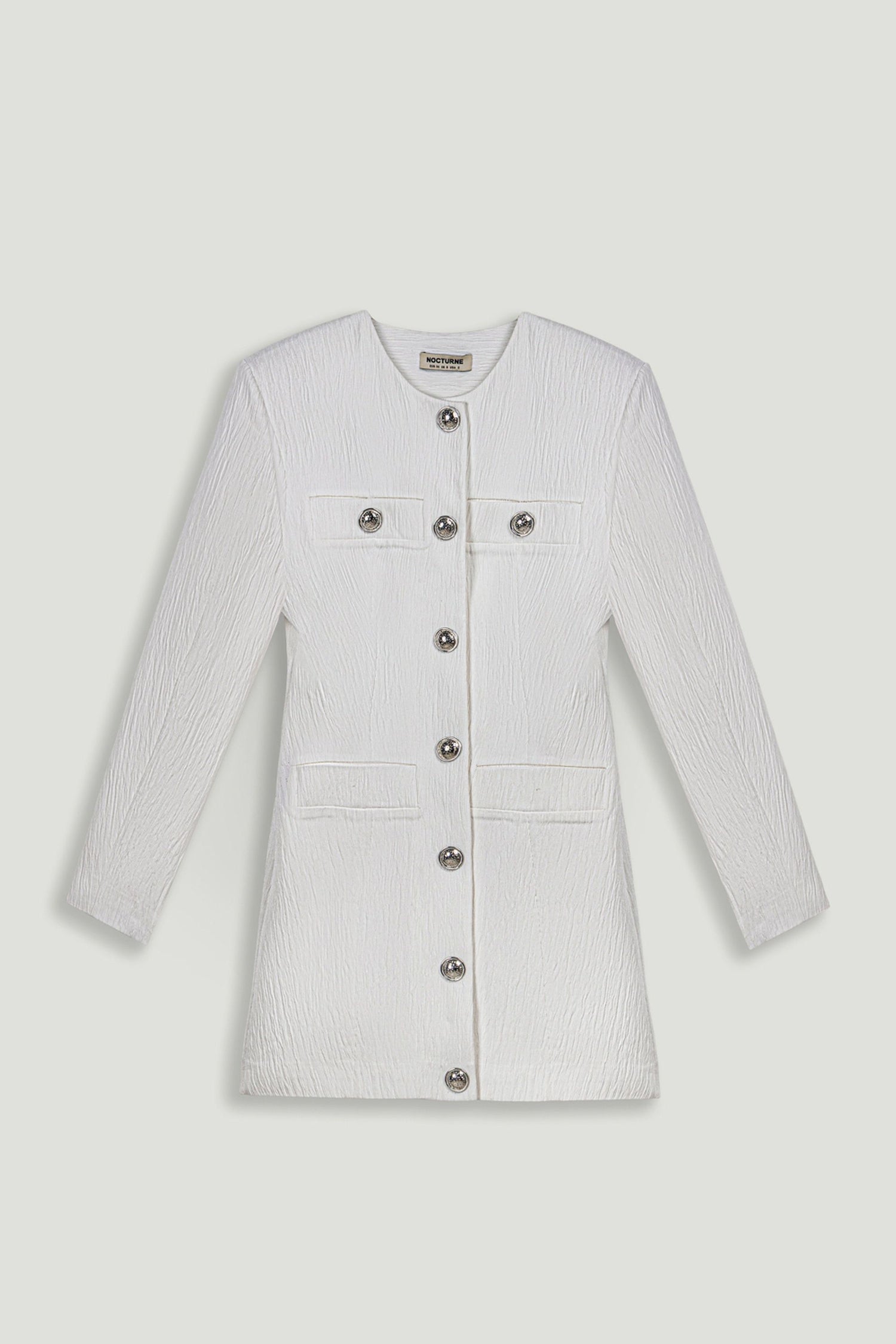 Padded Shoulder Mini Dress