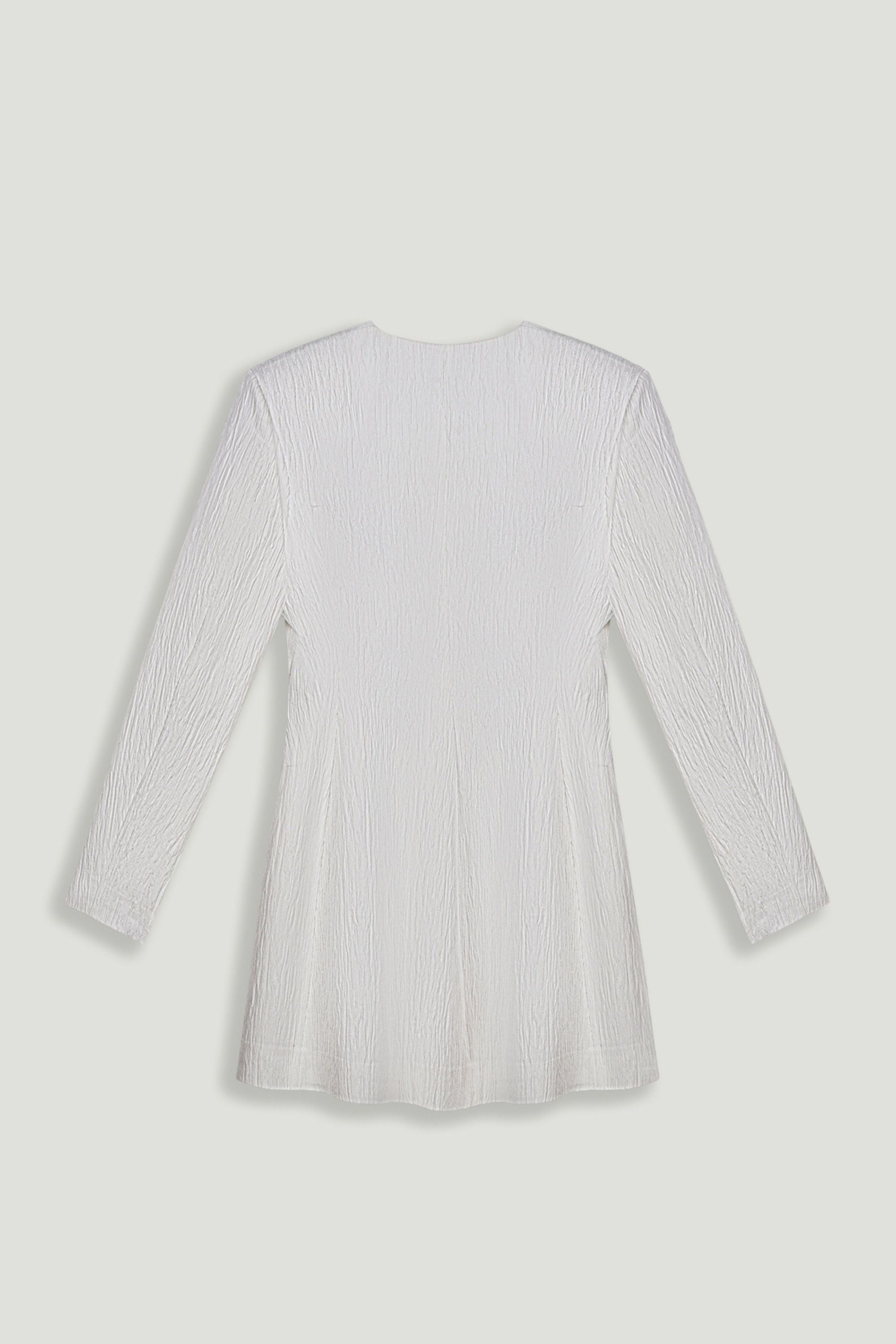 Padded Shoulder Mini Dress