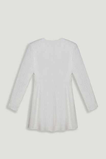 Padded Shoulder Mini Dress