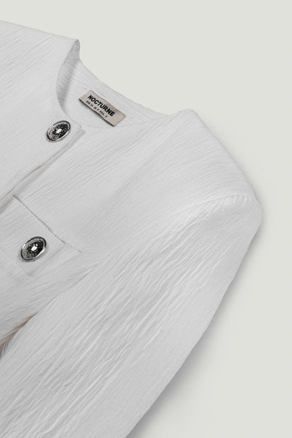 Padded Shoulder Mini Dress