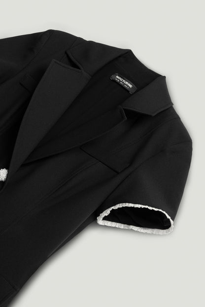 Floral Button-Embellished Maxi Dress