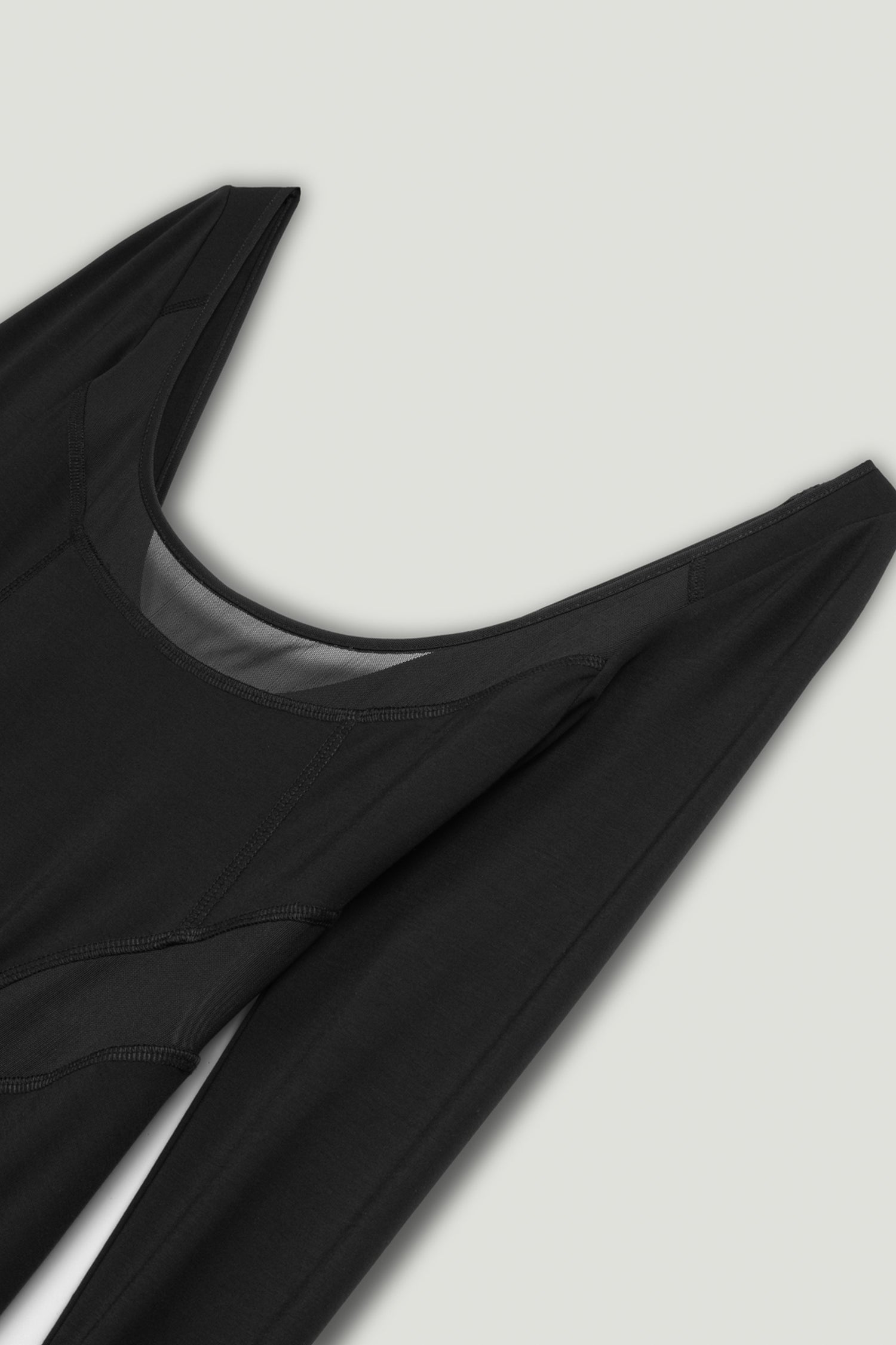 Black Sheer Detailed Maxi Dress