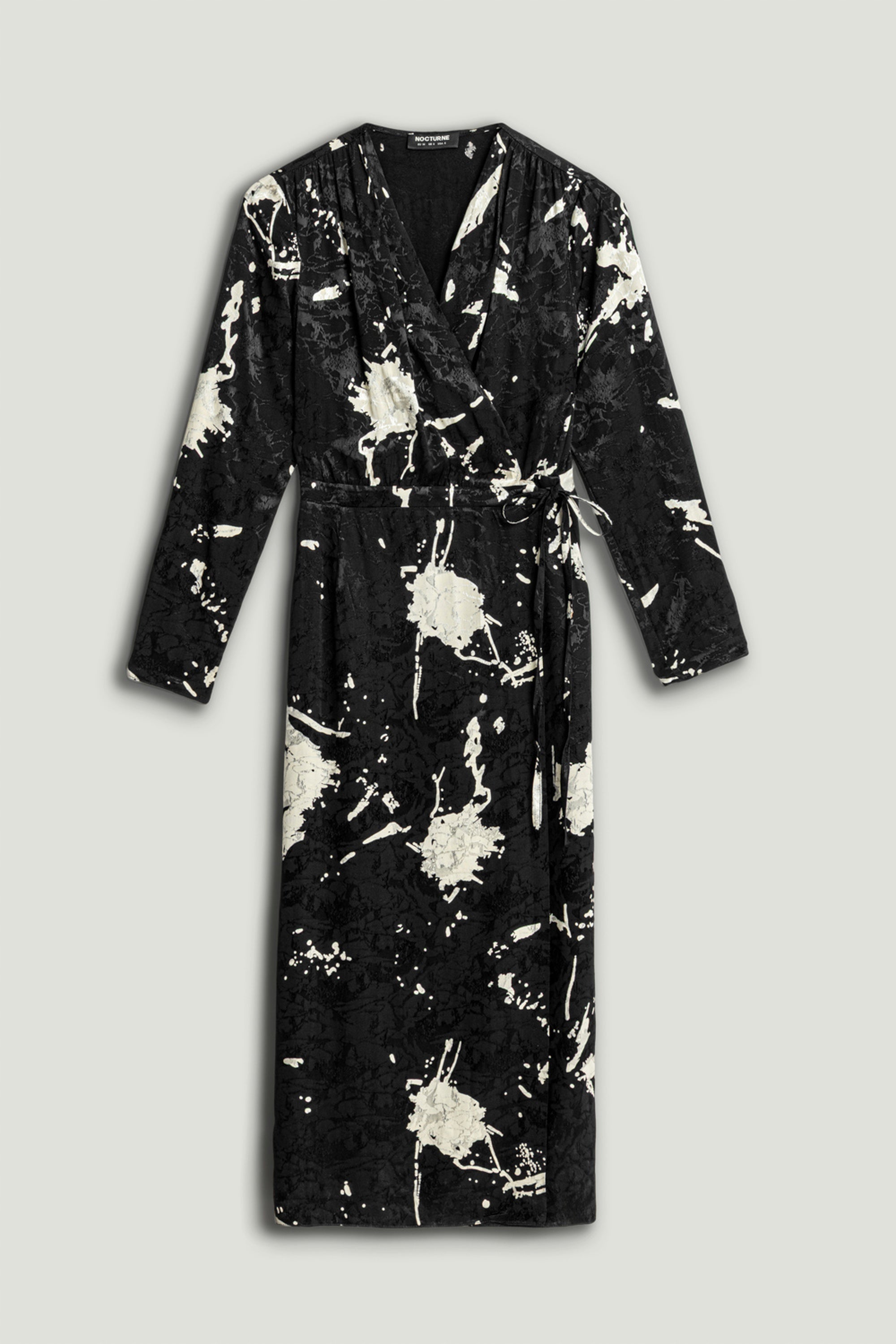 Printed Wrap Maxi Dress