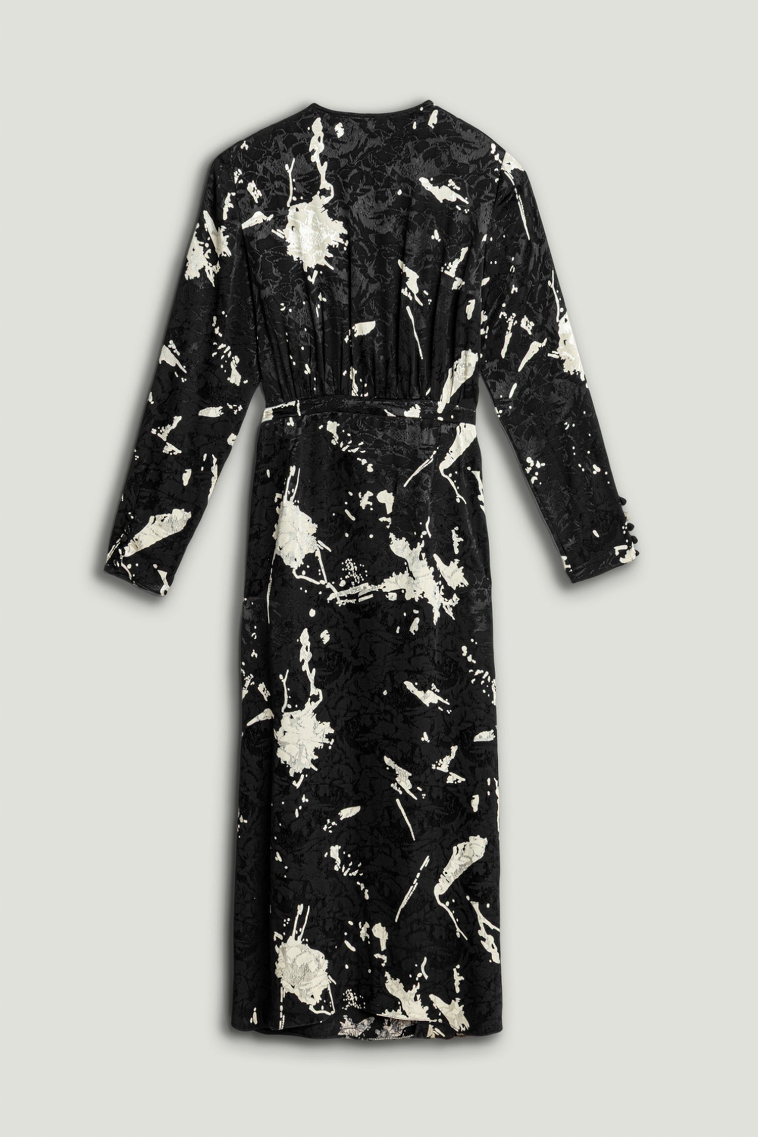 Printed Wrap Maxi Dress