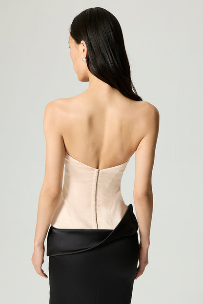 Draped Sweetheart Corset Dress
