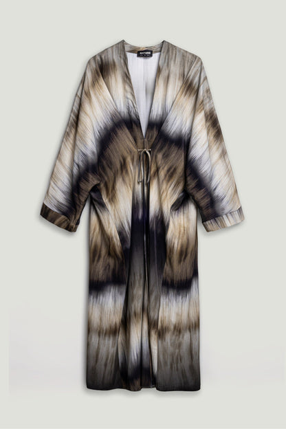 Tie-Dye Patterned Maxi Dress